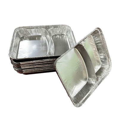 Custom Logo Food Grade Aluminium Foil Takeaway Food Containers voor zilveren bakplaten