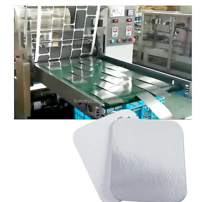 Max. materiaal breedte 650mm Volledig automatische aluminium folie container deksels maken machine