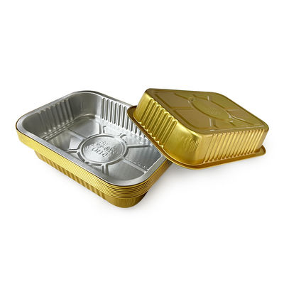 Aluminium verzegelbare gladde wand warmteverzegeling Voedselverpakking Foliecontainer Lunchbox