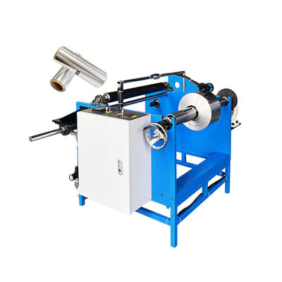350 KG Single Shaft Manual Silicon Baking Paper Aluminium Foil Roll Rewinding Machine