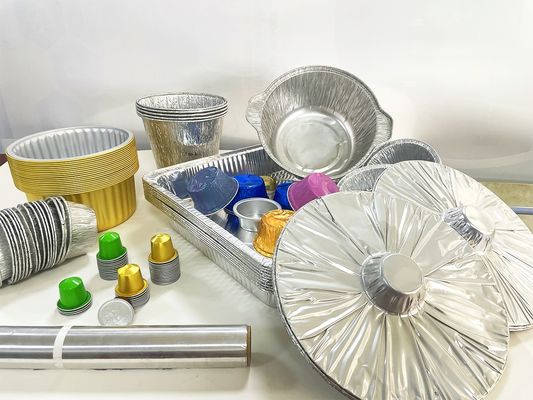Aanpassen van de maximale diameter wegwerpcontainer van aluminiumfolie voor voedselvervoer