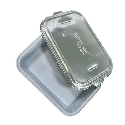 Op maat gemaakte bestelling Aluminiumfolie voedselverpakkingscontainers veilig en veilig voor voedselvervoer