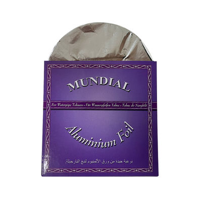 Ronde vierkant aluminium folie Shisha papierplaat met gat voor aangepaste hookah lengte