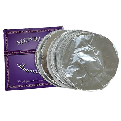 Ronde vierkant aluminium folie Shisha papierplaat met gat voor aangepaste hookah lengte