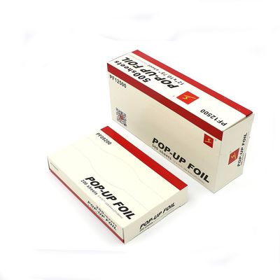 Gepersonaliseerde rollbreedte kapper Aluminiumfolie Pop-up vellen voor salon haarstyling