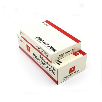 Gepersonaliseerde rollbreedte kapper Aluminiumfolie Pop-up vellen voor salon haarstyling