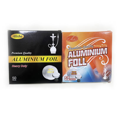 Eenmalig hookah Shisha Aluminiumfolie Geïsoleerde plaat met aangepaste logo behandeling