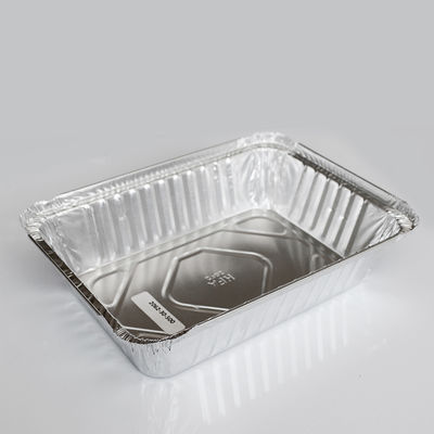 Milieuvriendelijke aluminiumfoliecontainer voor vierkant voedsel