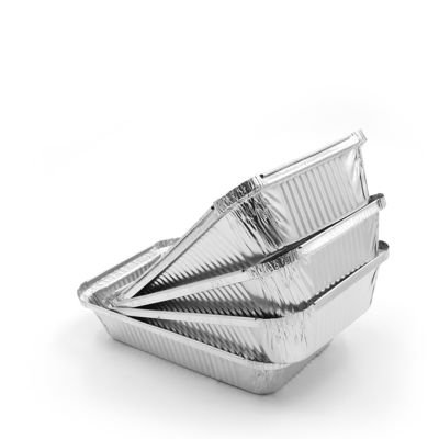 Milieuvriendelijke aluminiumfoliecontainer voor vierkant voedsel