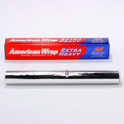 Service Food Grade Aluminium Tin Foil Roll met zilveren afwerking en aangepaste breedte