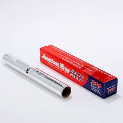 Service Food Grade Aluminium Tin Foil Roll met zilveren afwerking en aangepaste breedte