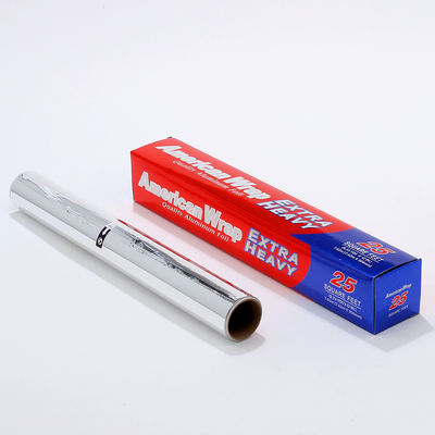 Service Food Grade Aluminium Tin Foil Roll met zilveren afwerking en aangepaste breedte