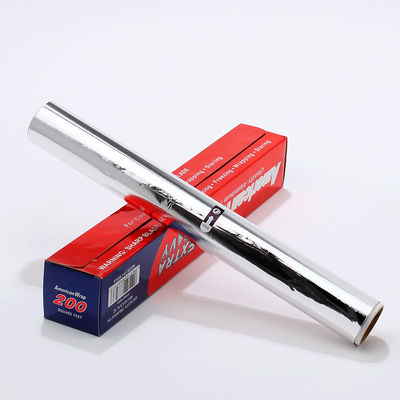 Service Food Grade Aluminium Tin Foil Roll met zilveren afwerking en aangepaste breedte