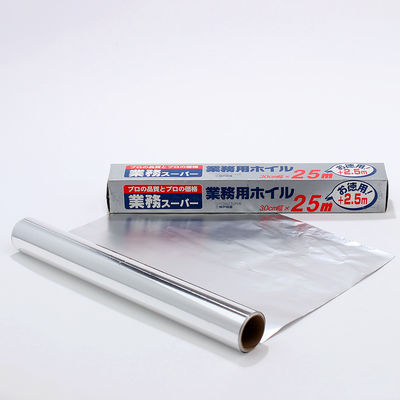 Custom 8011 Soft Temper Kitchen Tin Zilveren Folie Papier Voedsel Verpakking Aluminium Folie Roll