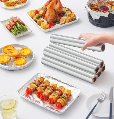 Gepersonaliseerd logo Aluminium haarfolie Wegwerpfolie voor keukengebruik Catering