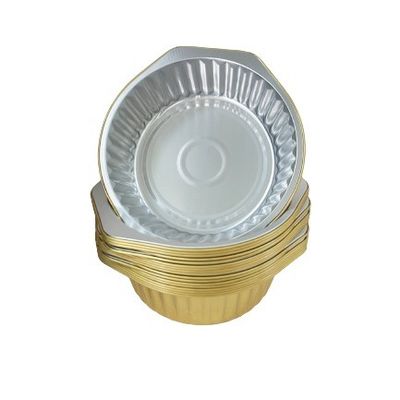 Proces van pulpvorming Rechthoekige aluminiumfolie voedselcontainer met kleurrijk ontwerp