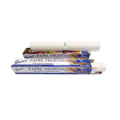 Comfortabele keuken witte siliconen bakpapier rol met chemische pulp en duurzaamheid
