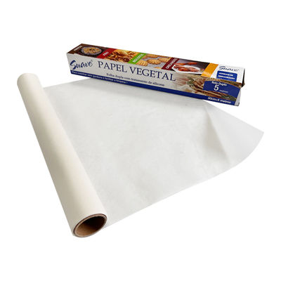 Comfortabele keuken witte siliconen bakpapier rol met chemische pulp en duurzaamheid