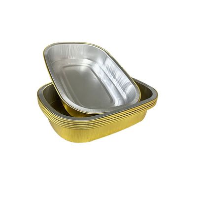 Aluminiumfolie Voedingscontainer Warm en koud Recyclebaar Maaltydvoorbereiding Eenmalig zilveren foliebak