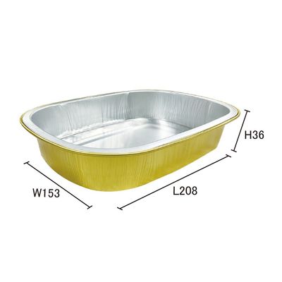 Aluminiumfolie voedselcontainer Groothandel Custom container tray Vierkante pannen