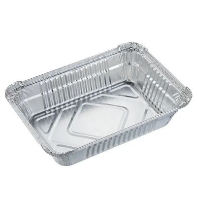 Verpakkingscontainer voor huisdiervoedsel Vierkante wegwerppakket voor lunch met uitnodiging Aluminium voedselcontainer