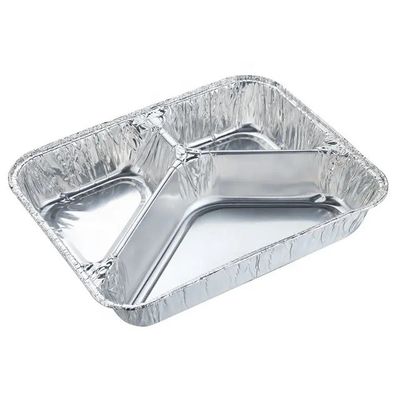 Verpakkingscontainer voor huisdiervoedsel Vierkante wegwerppakket voor lunch met uitnodiging Aluminium voedselcontainer