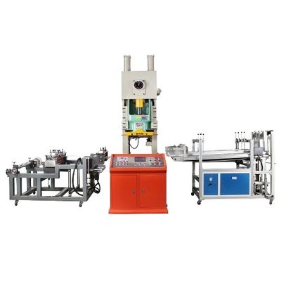 40-80pcs/min snelheid Automatische aluminium folie container maken machine met custom vorm