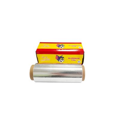 Zilveren aluminium folie voor haarverlichting aangepaste lengte haar salon folie rollen