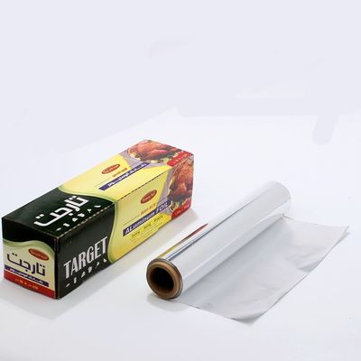 300 mm Heavy Duty 8011 Embossing Kleurrijke Keuken Zilveren Aluminium Folie Roll voor Wrapping