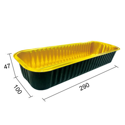 Kleurrijke wegwerpgereedschap voor taartwerktuigen Aluminiumfolie containers Tray voor het verpakken van voedsel voor huisdieren