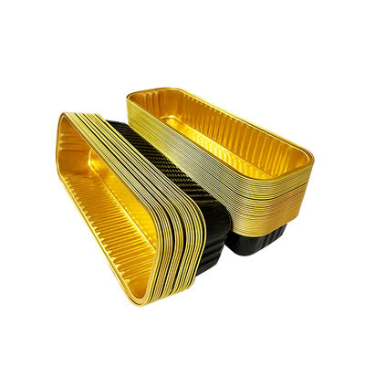 Kleurrijke wegwerpgereedschap voor taartwerktuigen Aluminiumfolie containers Tray voor het verpakken van voedsel voor huisdieren
