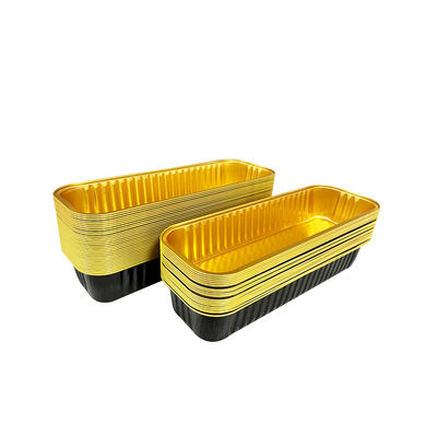 Kleurrijke wegwerpgereedschap voor taartwerktuigen Aluminiumfolie containers Tray voor het verpakken van voedsel voor huisdieren