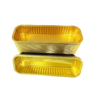 Kleurrijke wegwerpgereedschap voor taartwerktuigen Aluminiumfolie containers Tray voor het verpakken van voedsel voor huisdieren