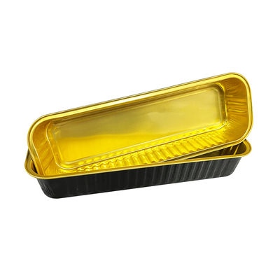 Kleurrijke wegwerpgereedschap voor taartwerktuigen Aluminiumfolie containers Tray voor het verpakken van voedsel voor huisdieren