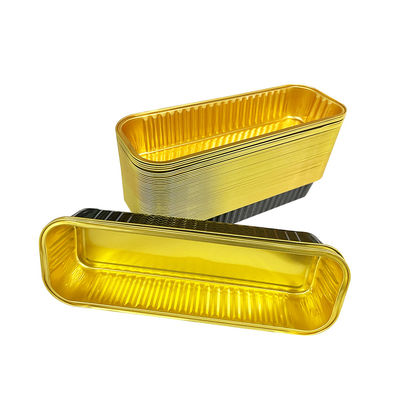 Kleurrijke wegwerpgereedschap voor taartwerktuigen Aluminiumfolie containers Tray voor het verpakken van voedsel voor huisdieren