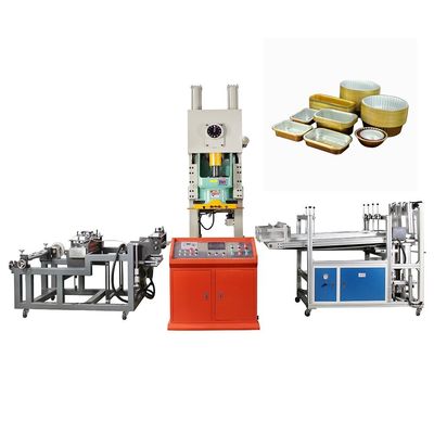 8000 kg automatische aluminiumfolie schotels maken machine voor voedselcontainer punch
