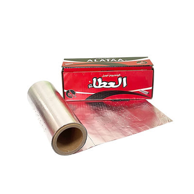 Soft Tempered Silver Aluminium Foil Hookah Shisha Roll met snijlijn en gaten 145mm*145mm