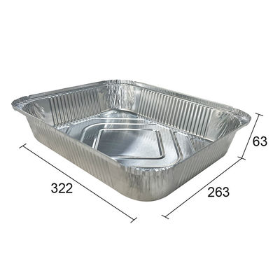 Gepersonaliseerd logo geaccepteerde aluminium folie pannen voor bakken en voedselopslag