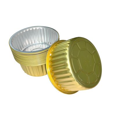 Voedselcontainer Op maat gemaakte bestelling Warm wegwerp rond aluminium folie cake Bakbekers Verkoop