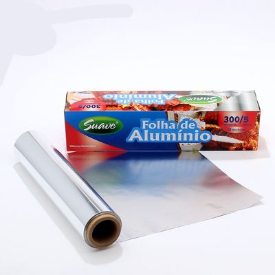 Gepersonaliseerd logo zware niet-kleverige aluminium folie rol voor keukenbehoeften