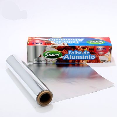 Gepersonaliseerd logo zware niet-kleverige aluminium folie rol voor keukenbehoeften