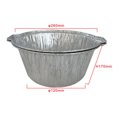 Voedselcontainer Zware wegwerppot van aluminiumfolie met deksel voor takeaway-container