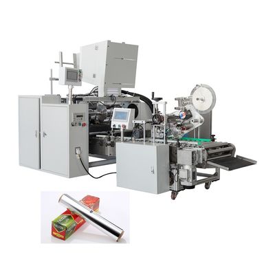 Automatische siliconen papierrol bakpapier aluminium folie roll slitter rewinder machine 4-
