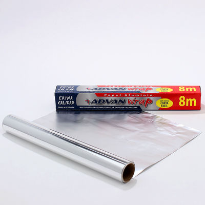 Gepersonaliseerd logo zacht gedrukt 8011 aluminium folie rol voor keuken voedselverpakking