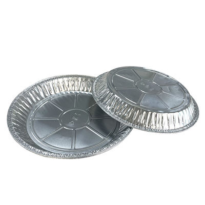 Voedsel wegwerp rond aluminiumfolie pizza en taart pan voor huishouden en bakkerij huis