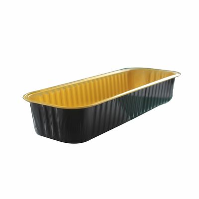 Eenmalige bakplaat van rechthoekig aluminiumfolie voor fastfood en bakbrood
