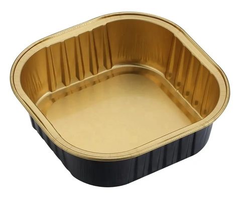 Eenmalige bakplaat van rechthoekig aluminiumfolie voor fastfood en bakbrood