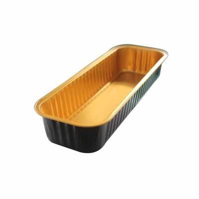 Eenmalige bakplaat van rechthoekig aluminiumfolie voor fastfood en bakbrood