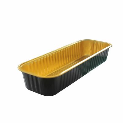 Eenmalige bakplaat van rechthoekig aluminiumfolie voor fastfood en bakbrood