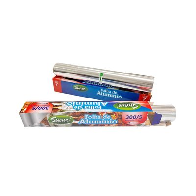 Gepersonaliseerde lengte Soft Temper 8011 Aluminiumfolie papierrol voor huishoudelijke keuken